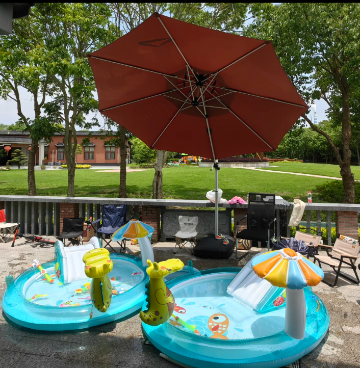 Gator Inflatable Kiddie Pool with Slide & Water Play - MyToys