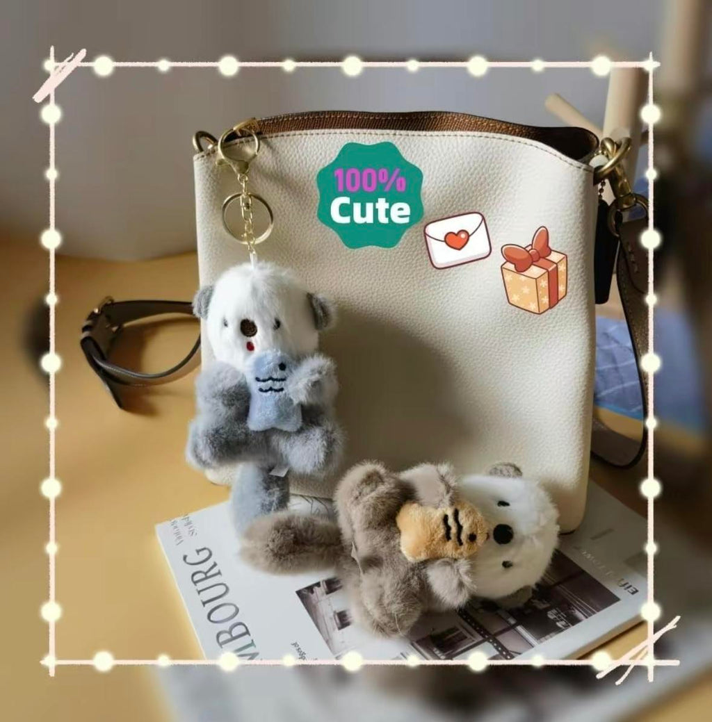 Cute Otter Plush Keychain - Animal Pendant Charm - MyToys