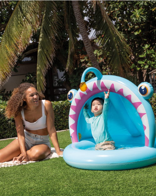 Angler Fish Baby Pool - Cute Inflatable Kiddie Pool - MyToys