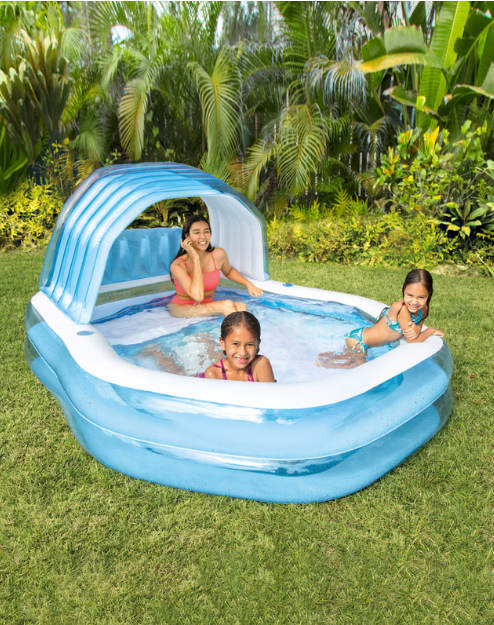 Inflatable Family Sunshade Pool with Shade Cover - MyToys
