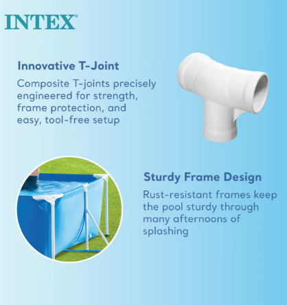 8ft Pink Metal Frame Round Kids Swimming Pool - MyToys